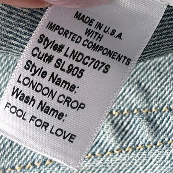 SLVRLAKE London High Rise Straight in Fool For Love Jeans Women’s Size 32 - Picture 10 of 11